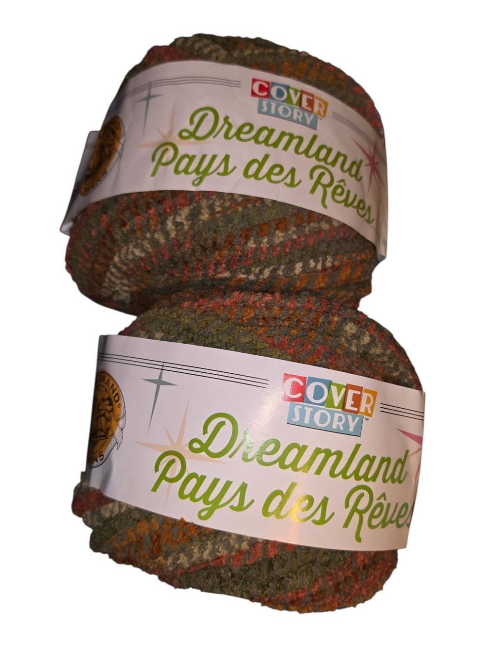 Lion Brand Cover Story Dreamland Camouflage Yarn Lot of 2 Super Bulky #6